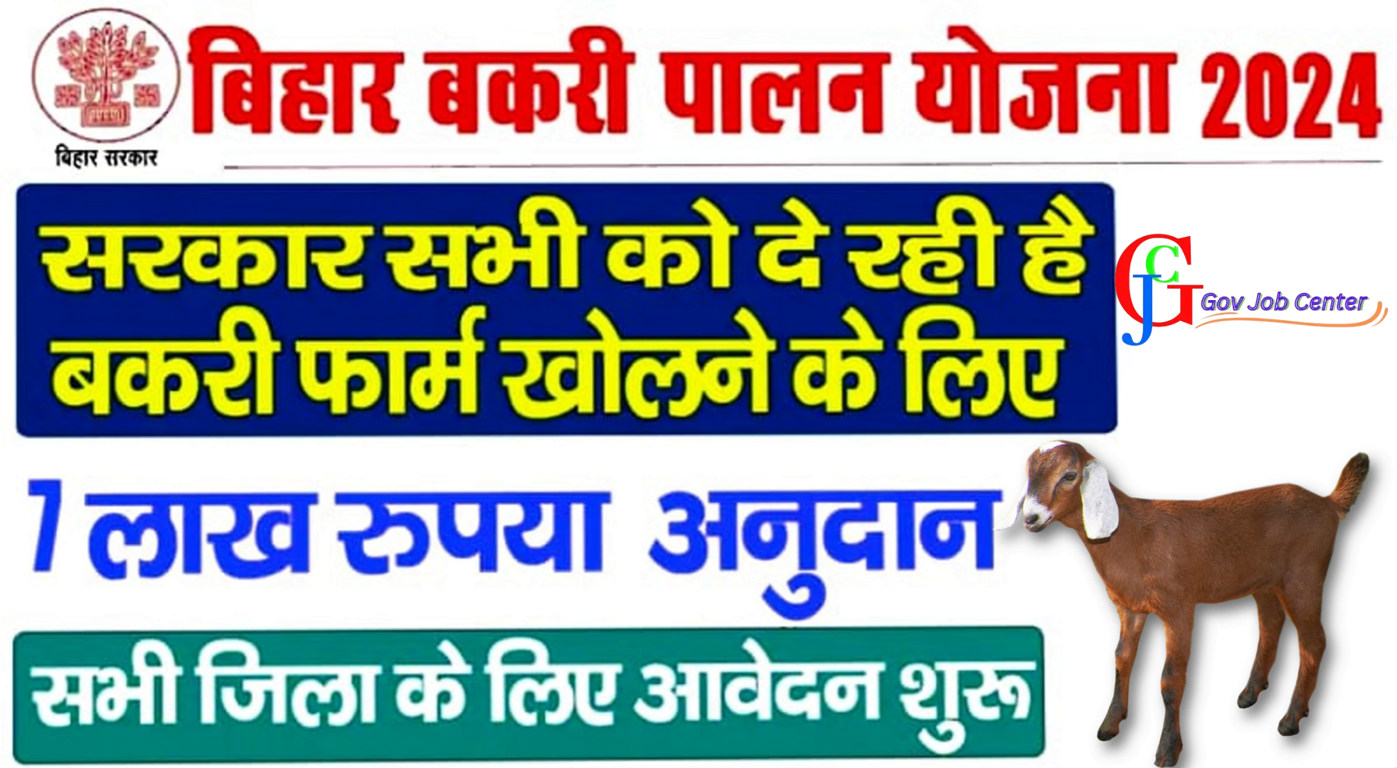 Read more about the article Bihar Bakri Palan Yojana 2024: सभी को मिलेगा 50%-60% का अनुदान 