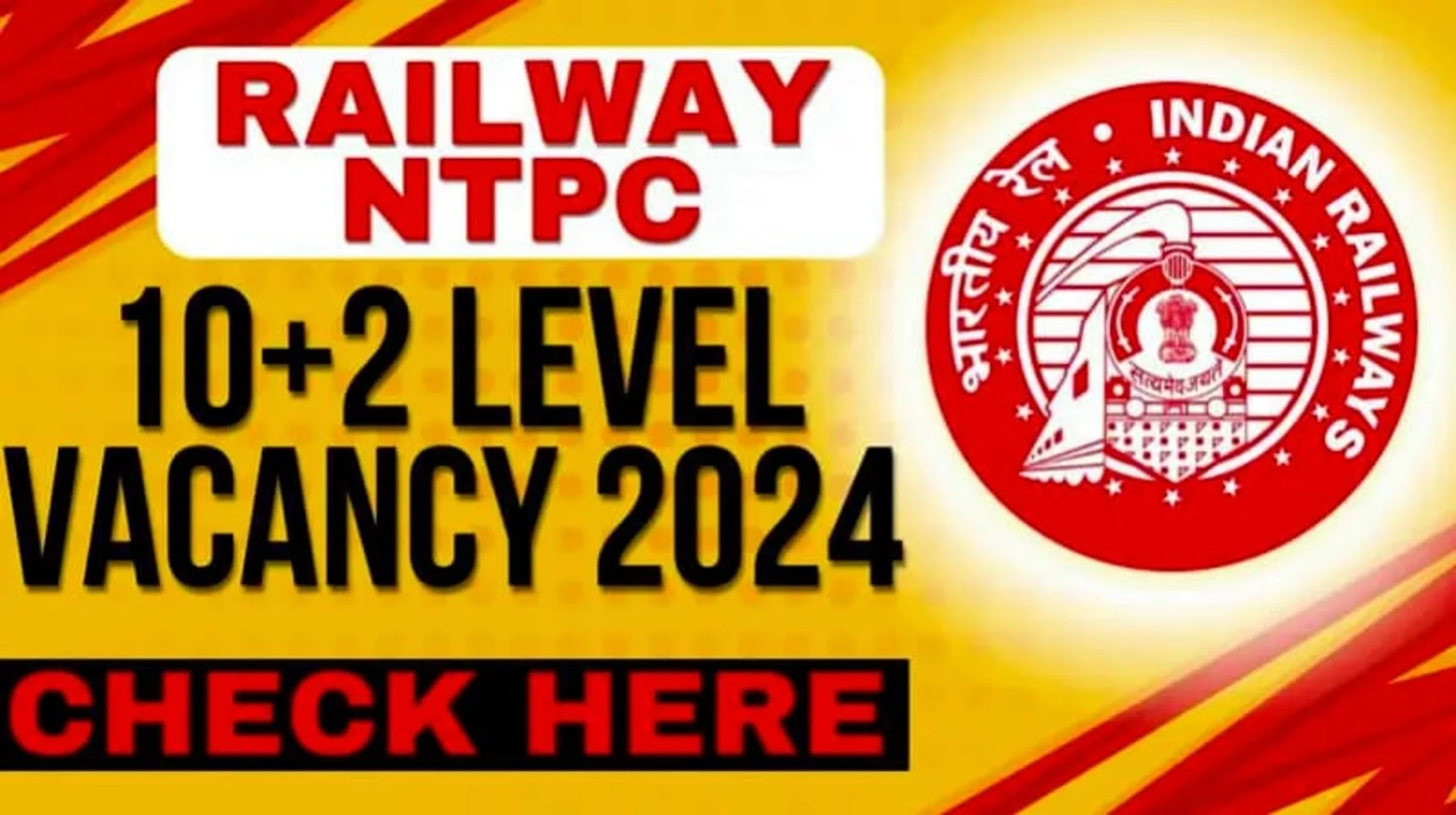 Read more about the article Railway NTPC 10+2 Level Vacancy 2024: Apply Online for 3445 Posts Now